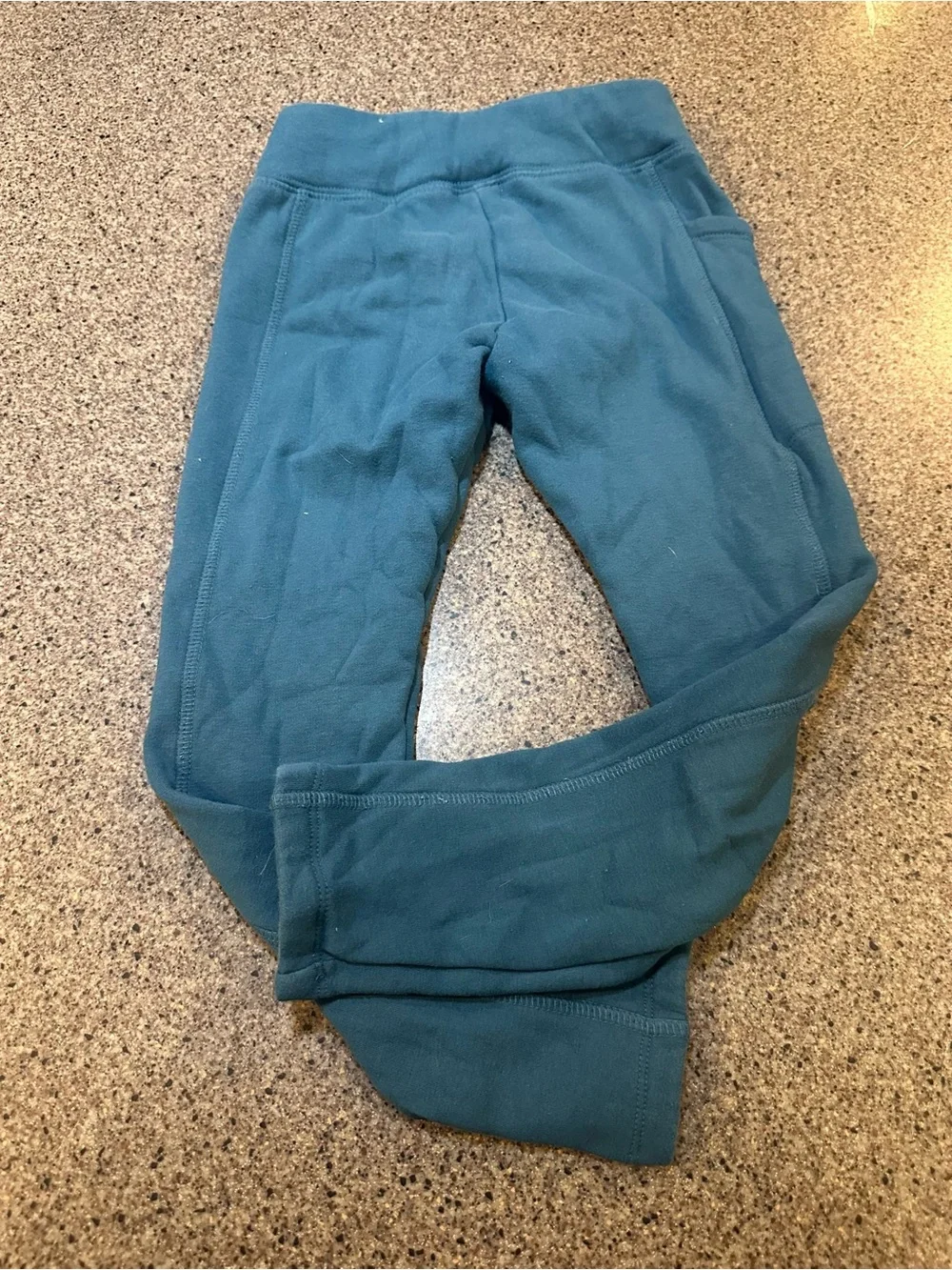Justice Teal Plush-Lined Sweatpants